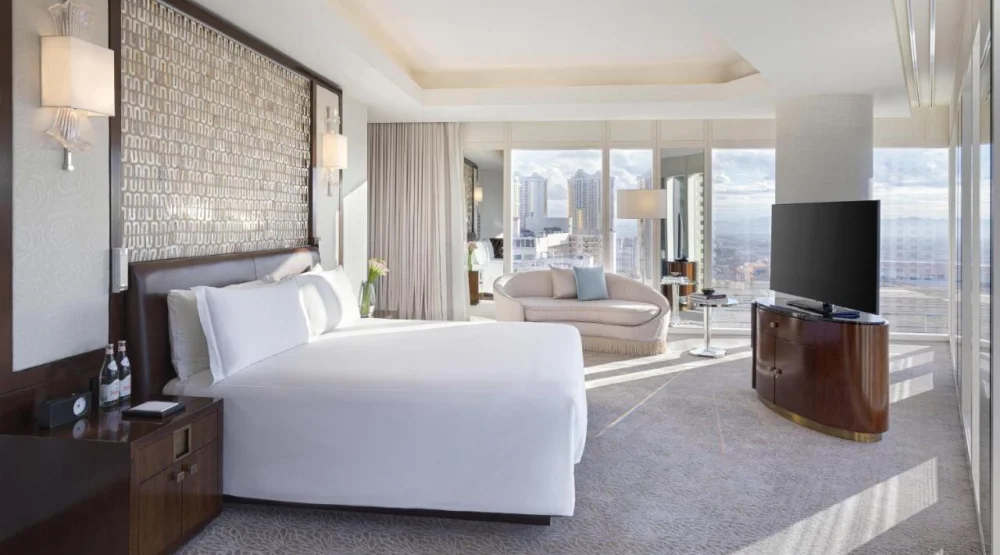 Penthouse King Suite with Panoramic View at Waldorf Astoria Las Vegas