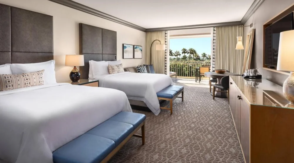 Grand Deluxe, Guest Room, Two Queen, Pool View, Balcony at The Phoenician, A Luxury Collection Resort