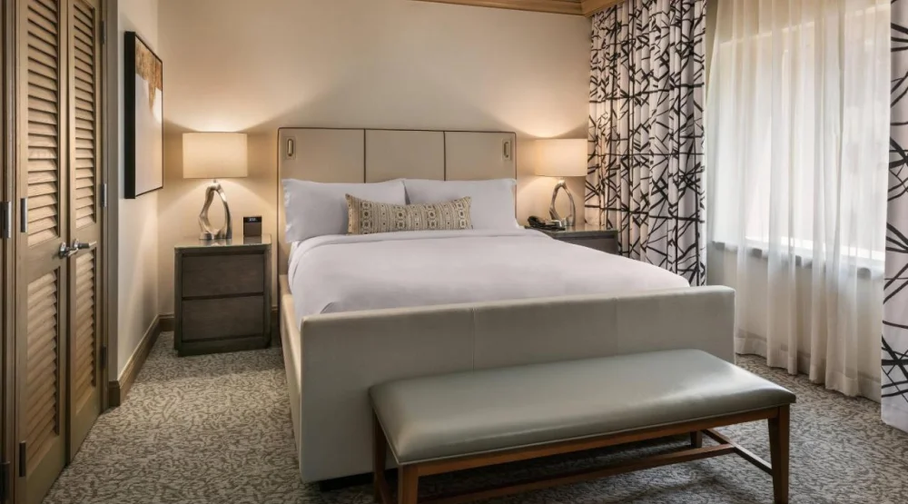 One Bedroom Suite, One King, Sofa Bed, Golf View, Top Floor at The Canyon Suites at The Phoenician Luxury Collection