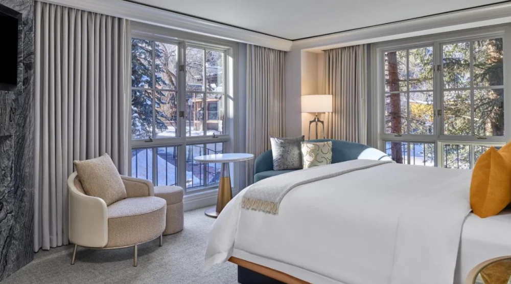 Deluxe King Room with Fireplace at The St. Regis Aspen Resort