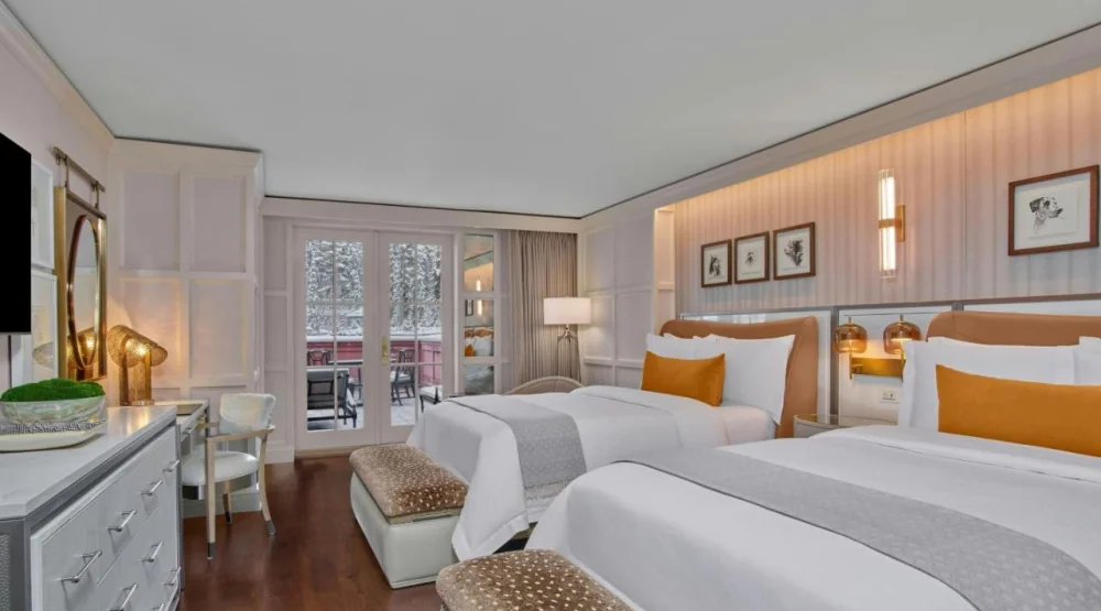 Grand Deluxe with Balcony, Guest Room, Two Double, Balcony at The St. Regis Aspen Resort