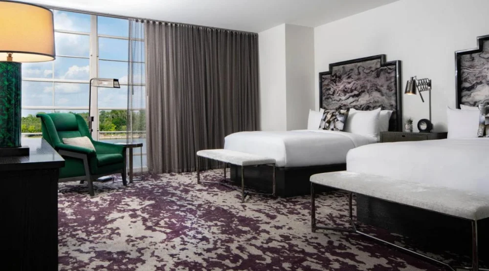 Queen Room with Two Queen Beds and River View at JW Marriott Savannah Plant Riverside District