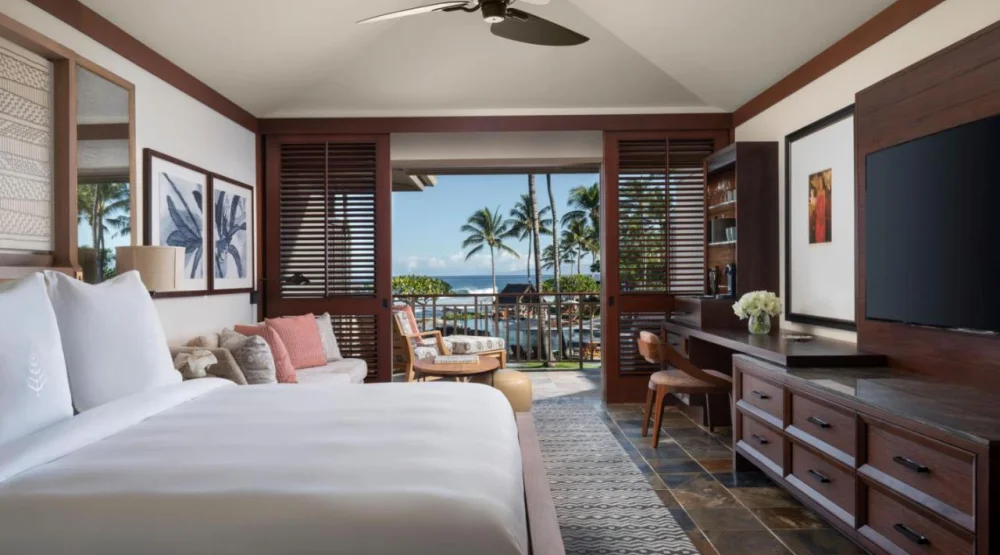 King Room with Prime Ocean View at Four Seasons Resort Hualalai