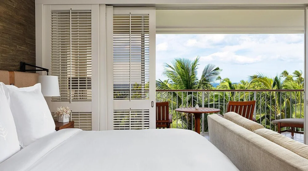Partial Ocean View Room with Two Double Beds at Four Seasons Resort Oahu at Ko Olina