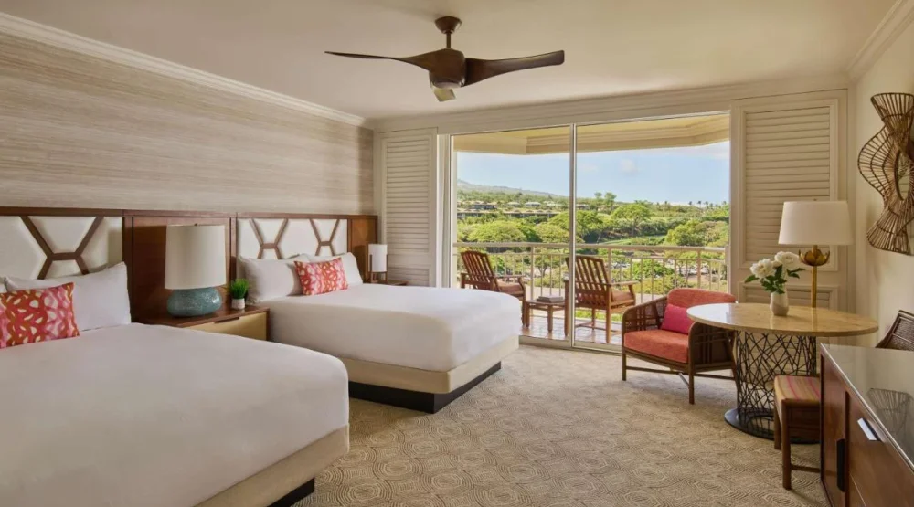 Queen Room with Two Queen Beds and Terrace View at Grand Wailea Resort Hotel & Spa