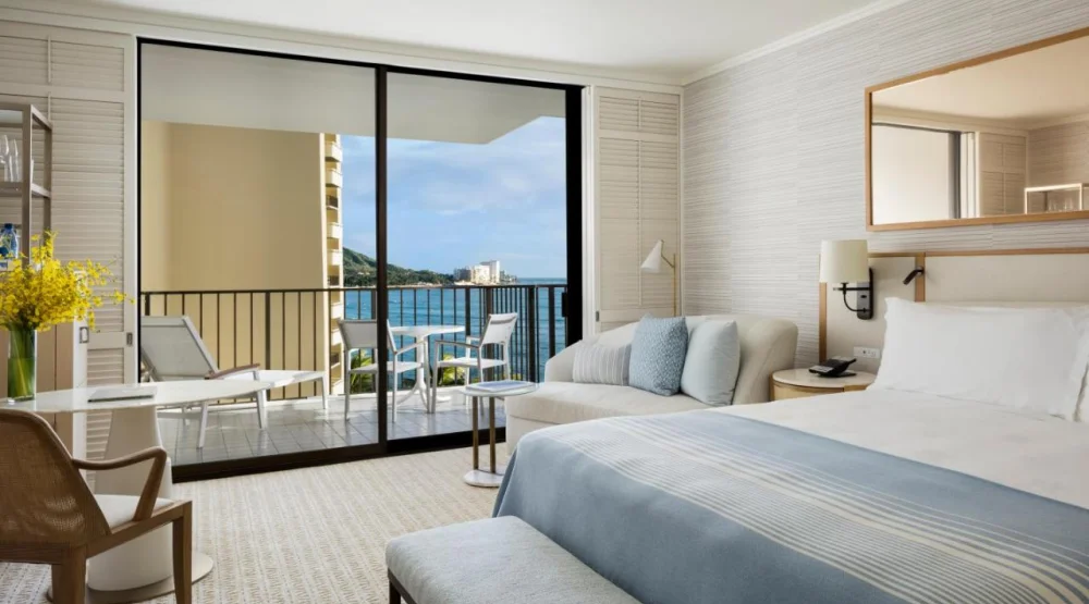 Ocean View King at Halekulani Hotel