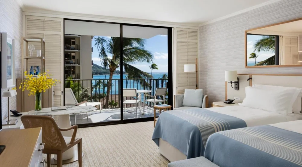 Ocean View Twins at Halekulani Hotel