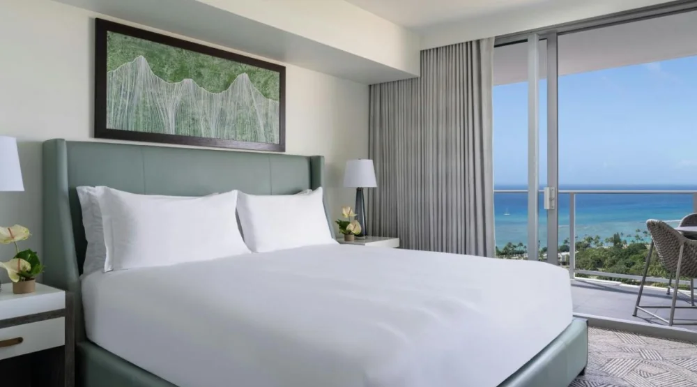 Grand One Bedroom Suite with Ocean View at The Ritz-Carlton Residences Waikiki Beach