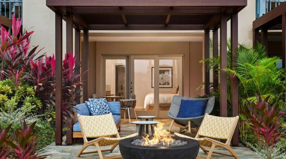 Deluxe King Room with Fire Lanai Golf View at The Ritz-Carlton Maui Kapalua