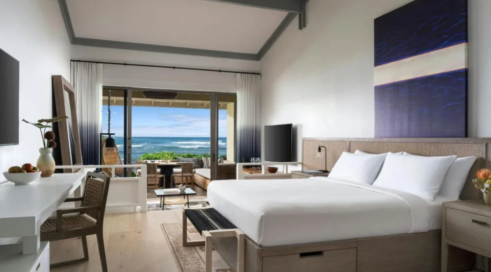 King Bungalow with Sofa Bed - Ground Floor at The Ritz-Carlton Oahu Turtle Bay