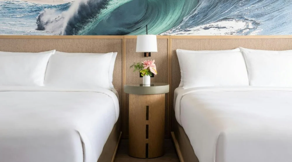 Queen Room with Two Queen Beds and Partial Ocean View at The Ritz-Carlton Oahu Turtle Bay