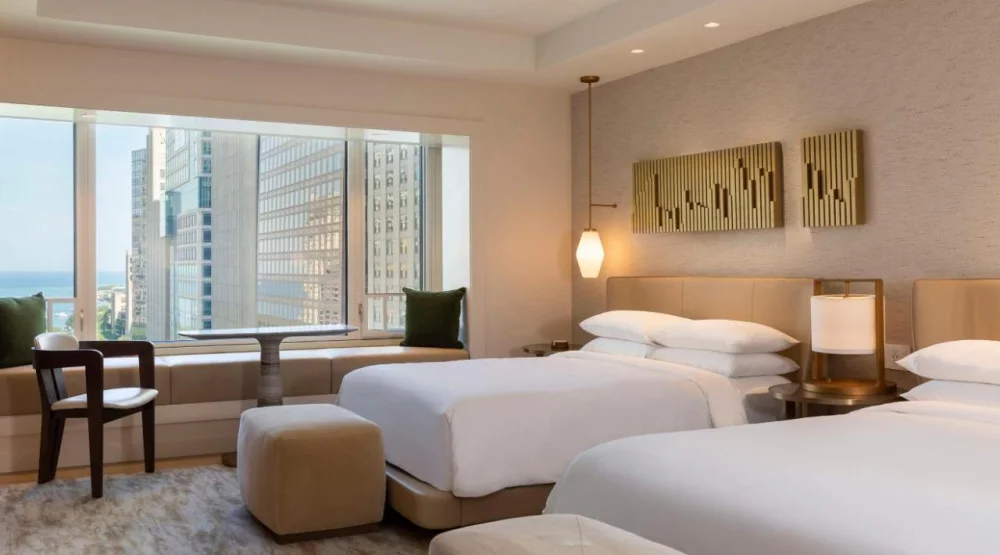 Queen Room with Two Queen Beds and Water Tower View at Park Hyatt Chicago
