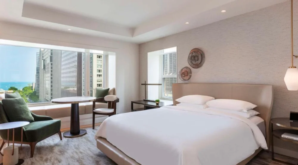 King Room with Lake View at Park Hyatt Chicago
