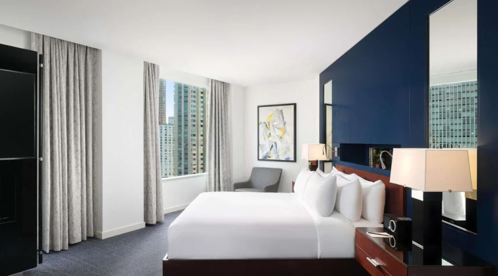 Presidential King Suite with One King Bed and One Sofa Bed - Corner Suite at Sofitel Chicago Magnificent Mile