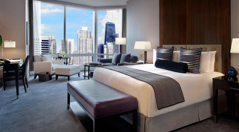 Deluxe King Suite with City View at Trump International Hotel & Tower Chicago