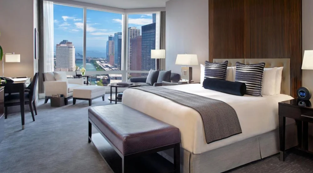 Deluxe King Room with River View at Trump International Hotel & Tower Chicago