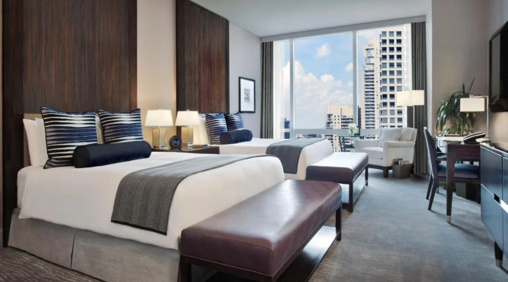 Deluxe Queen Room with Two Queen Beds and City View at Trump International Hotel & Tower Chicago