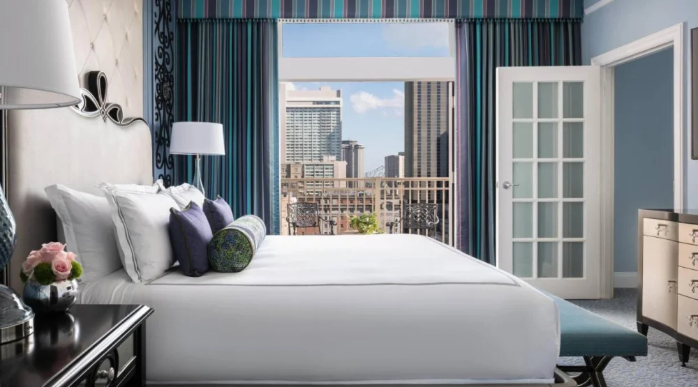 Balcony Suite, One Bedroom Junior Suite, One King, Sofa Bed at The Ritz-Carlton New Orleans