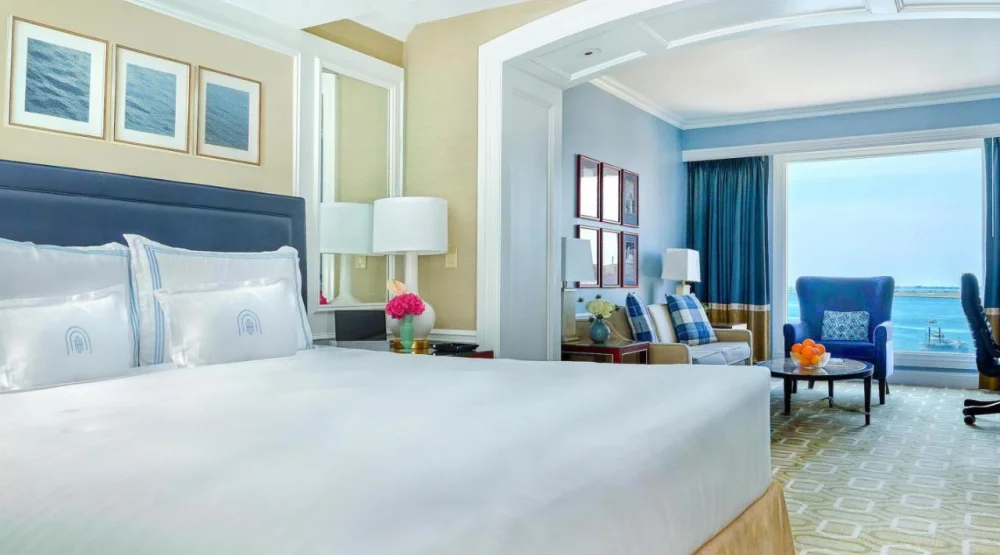 Deluxe King Room with Harbor View at Boston Harbor Hotel