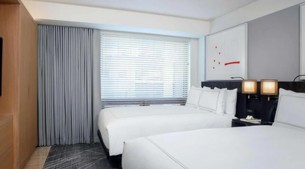 Deluxe Suite with Two Double Beds and Sofa Bed at Conrad New York Downtown