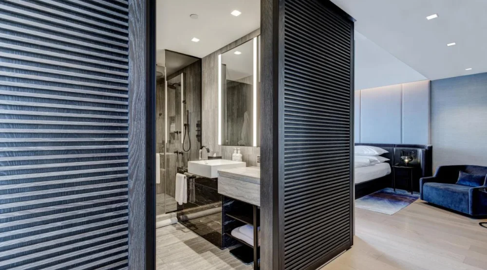 Deluxe Skyline View One Bedroom Corner Suite, One King Bed at Equinox Hotel New York