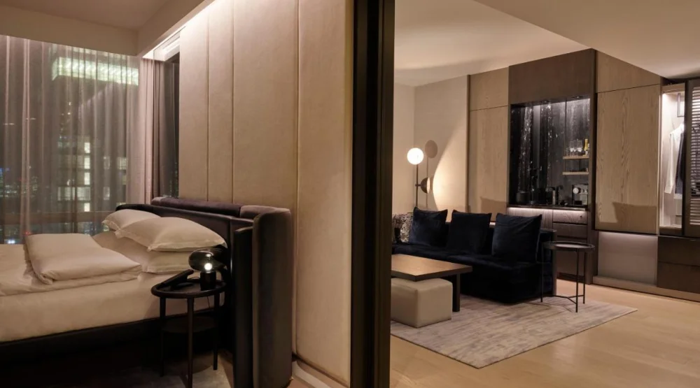 Premier Skyline View One Bedroom Corner Suite, One King Bed at Equinox Hotel New York