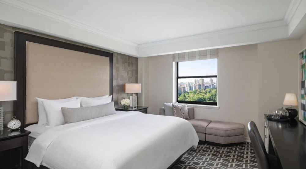 Central Park View King Room Upper Floor at JW Marriott Essex House New York