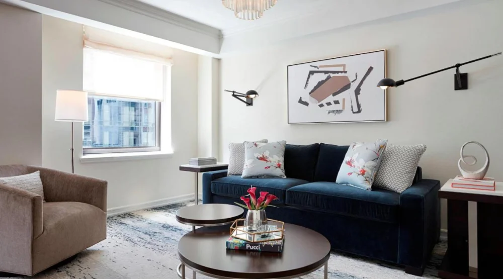 King Room Connector To Junior Suite at JW Marriott Essex House New York