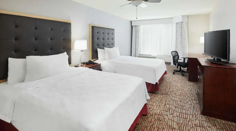 One Bedroom Queen Suite with Two Queen Beds at Homewood Suites By Hilton Columbus