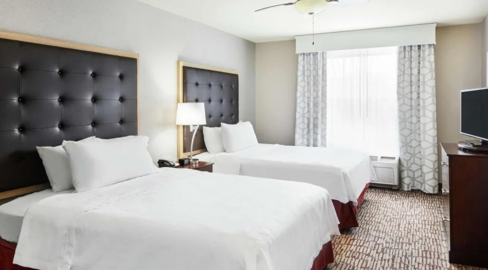 Two Bedroom Suite with One King and Two Queen Beds at Homewood Suites By Hilton Columbus