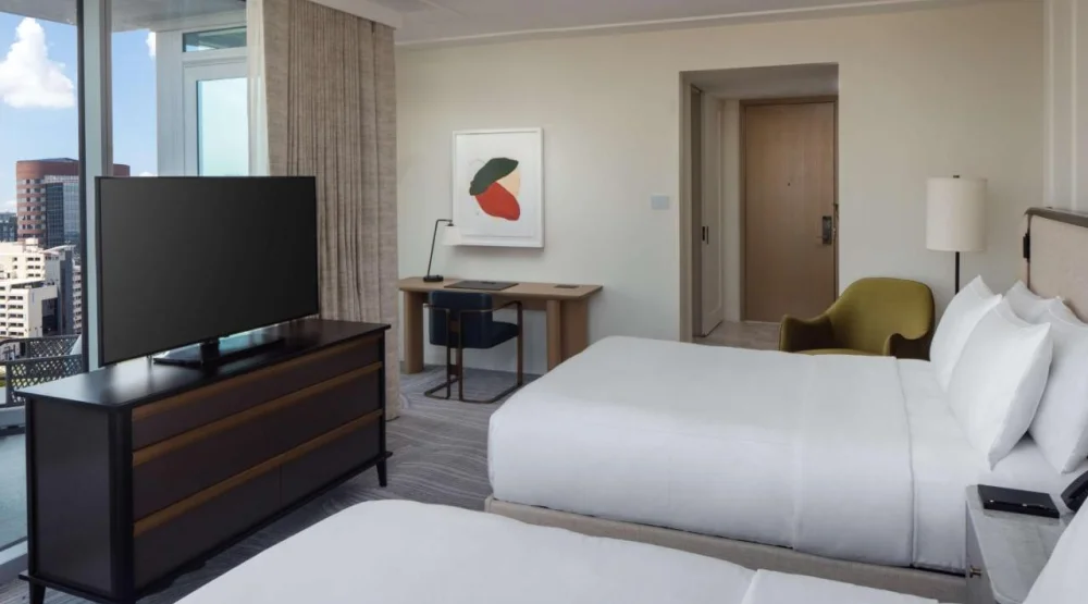 Queen Room with Two Queen Beds and Balcony at Conrad Nashville