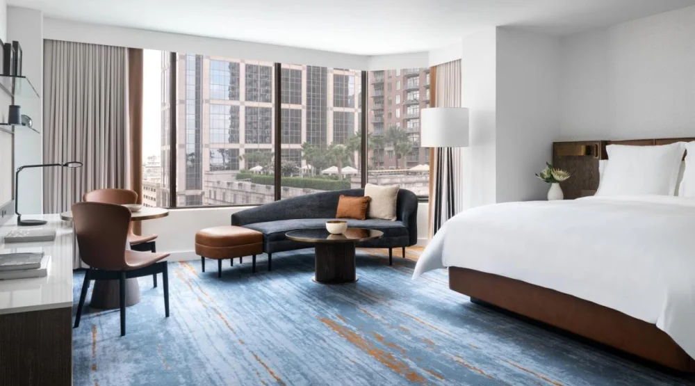 Corner King Room at Four Seasons Houston