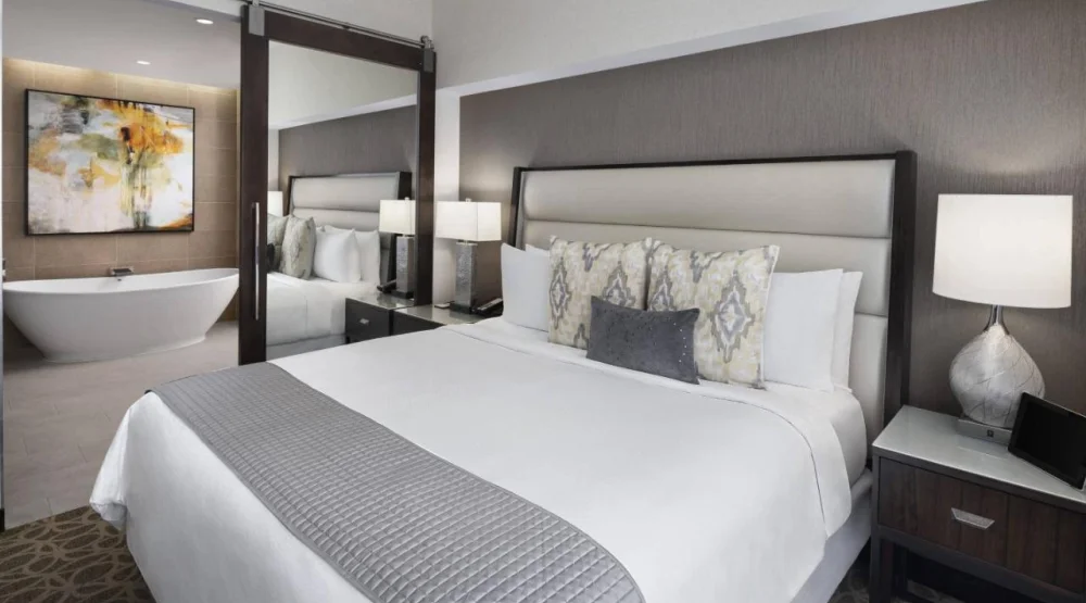 One Bedroom Larger King Suite with Sofabed, City View at JW Marriott Houston Downtown