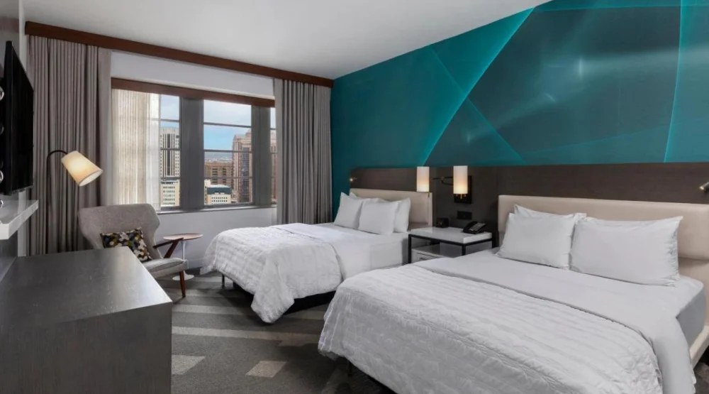 Guest Room, Two Queen at Le Meridien Houston Downtown