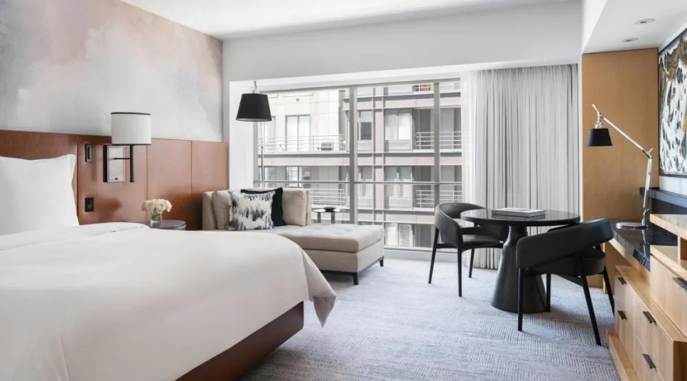 Partial Bay View King Room at Four Seasons Hotel Seattle