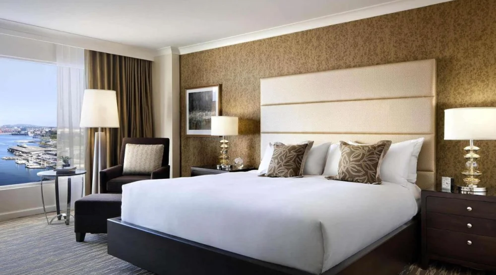 Signature Harbor View Room with King Bed at Fairmont Waterfront Hotel