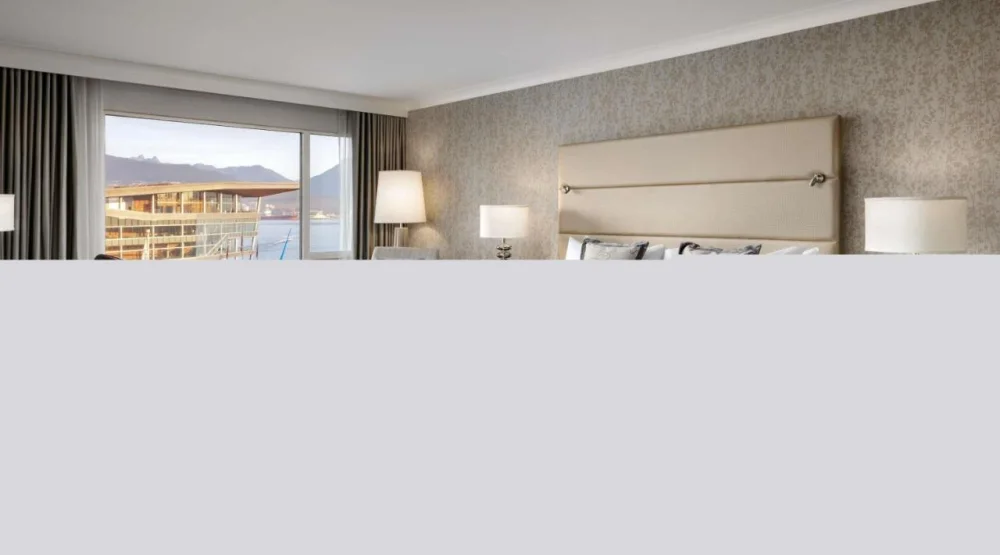Deluxe Partial Harbor View Room with King Bed at Fairmont Waterfront Hotel