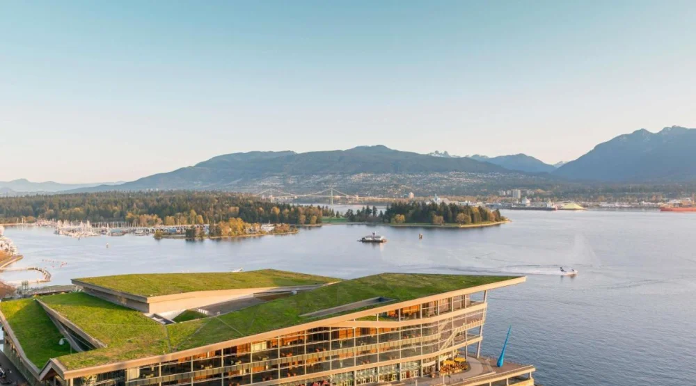 Signature Harbor and Stanley Park View Room with Two Double Beds at Fairmont Waterfront Hotel
