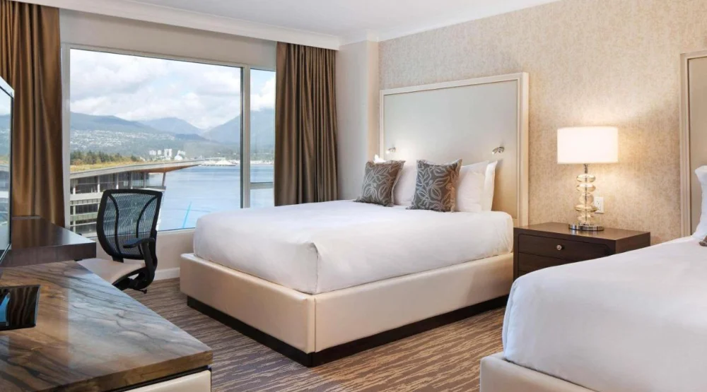 Harbor View Suite with King Bed and Sofa Bed at Fairmont Waterfront Hotel