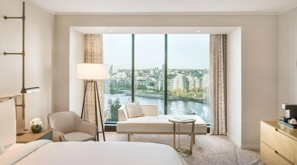 King Guest Room with Water View at JW Marriott Parq Vancouver