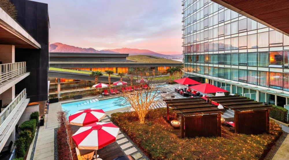 Deluxe Pool View Room with Two Queen Beds at Fairmont Pacific Rim
