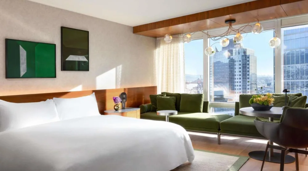 Fairmont Gold Harbor and Mountain View Room with King Bed at Fairmont Pacific Rim