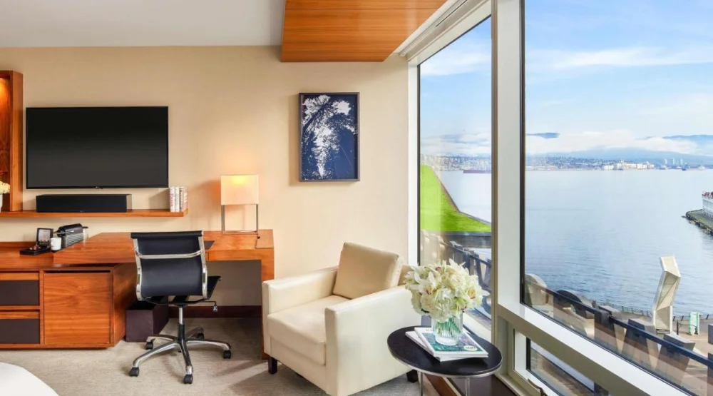 Deluxe Partial Habour View Two Queen at Fairmont Pacific Rim