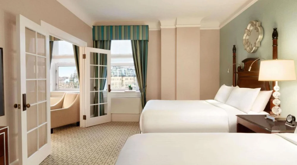 Corner Suite with Double Bed at Fairmont Chateau Laurier