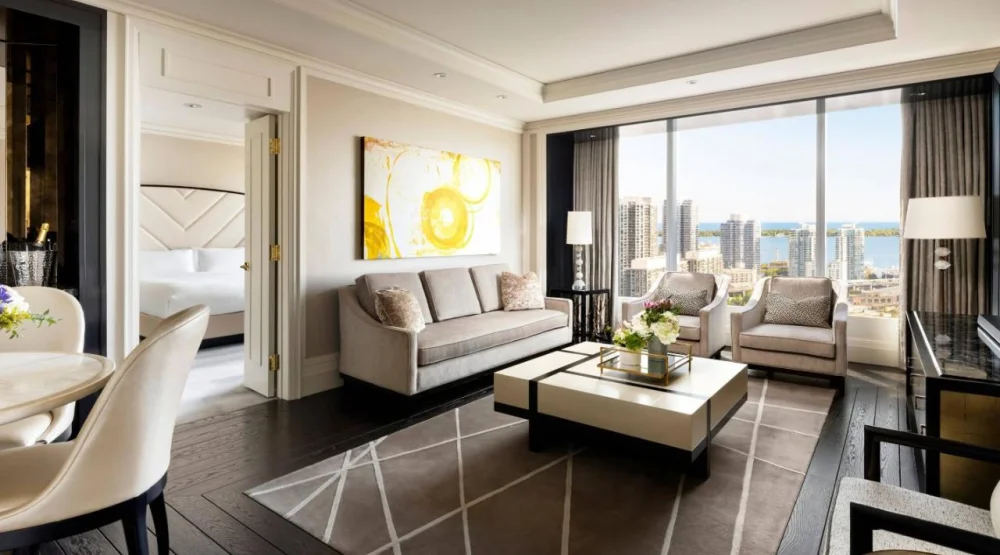Simcoe Executive Suite Lake Ontario View - One King Bed with Sofabed at The Ritz-Carlton Toronto