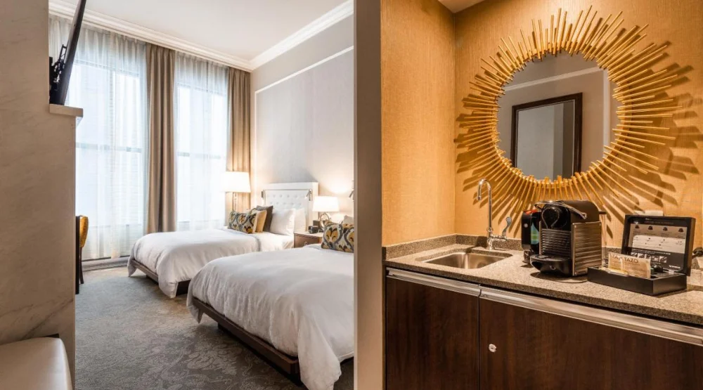 Classic Room Two Queen Beds Garden View at Hotel Birks Montreal