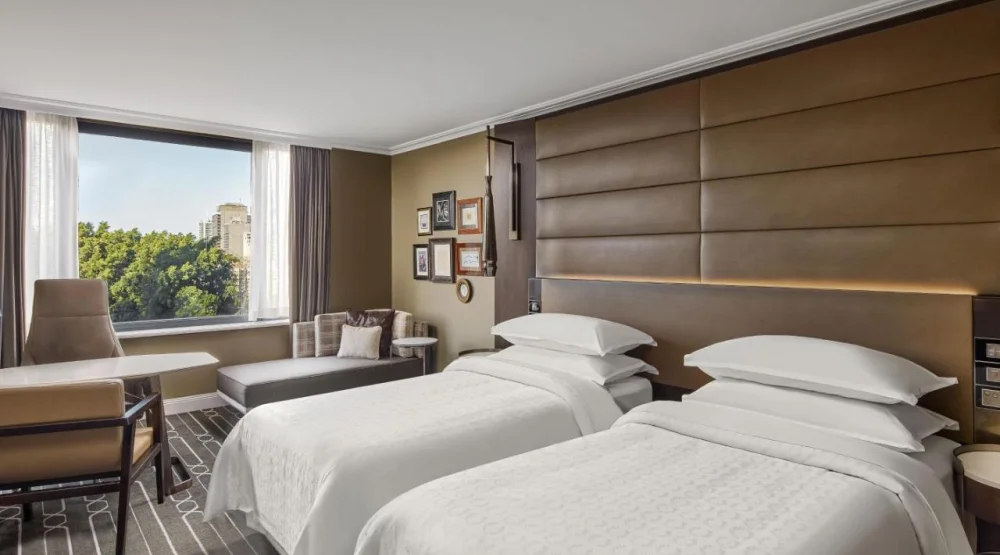 Twin Room with Hyde Park View at Sheraton Grand Sydney Hyde Park
