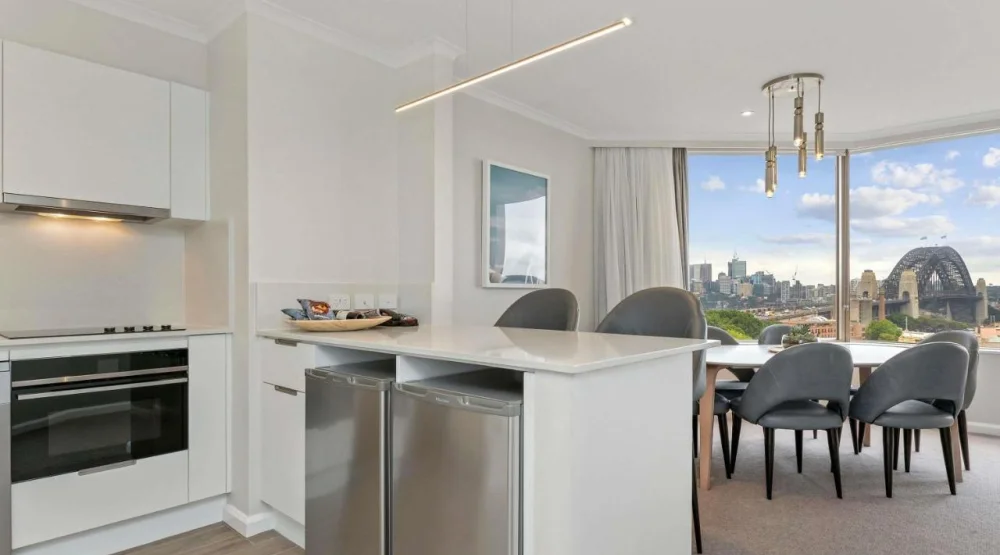 Deluxe Two Bedroom Apartment with Harbor View at The Sebel Quay West Suites Sydney