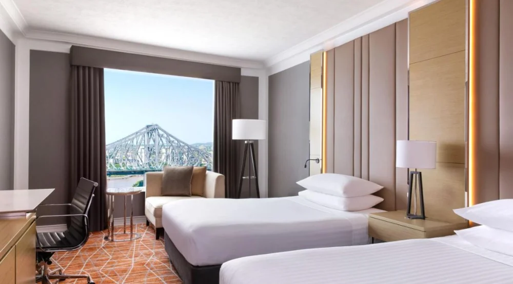 Executive Room, Two Doubles, Bridge View, High Floor at Brisbane Marriott