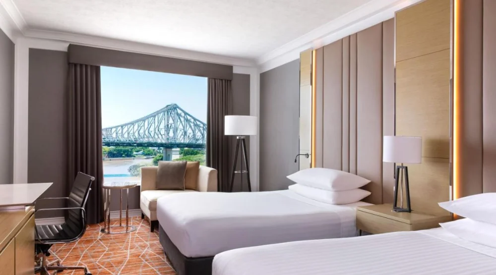 Guest Room, Two Doubles, Story Bridge View at Brisbane Marriott